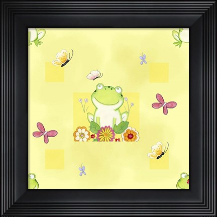 Framed Froggie Friends Print