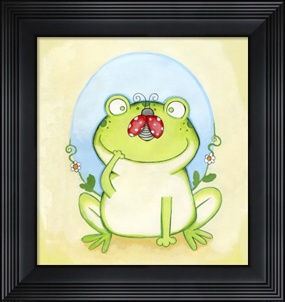 Framed Funny Face Print