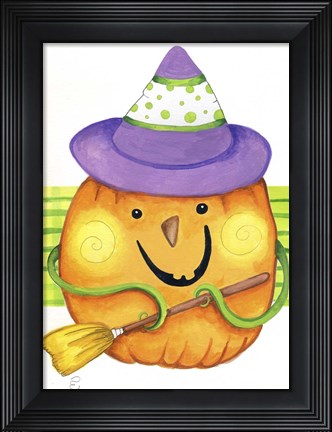 Framed Grab Your Broom Print
