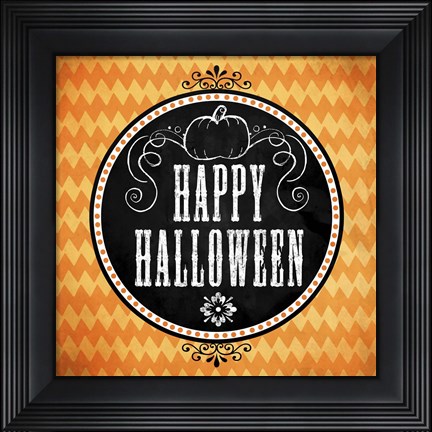 Framed Happy Halloween Print