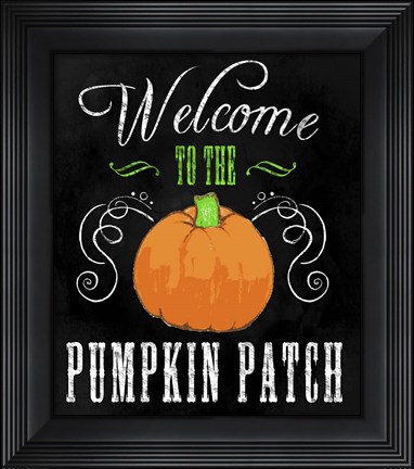 Framed Welcome Pumpkin Patch Print