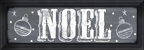Framed Noel Sign Print