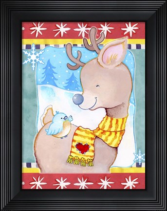 Framed Deer Friends Print