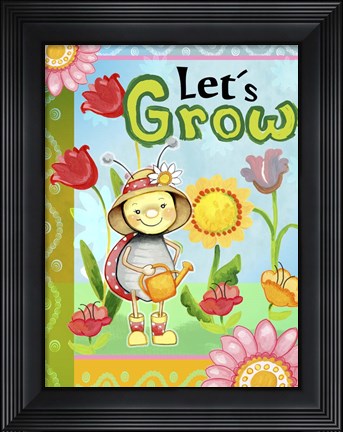 Framed Lets Grow Print