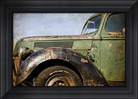 Framed Fender, Ford V8 Print
