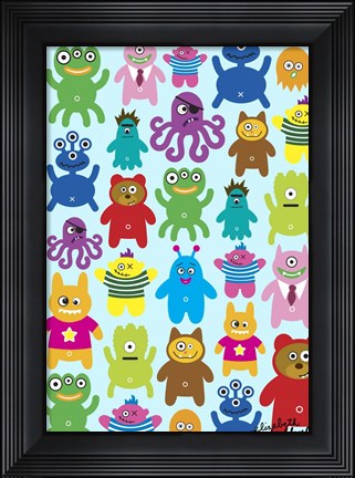 Framed Monsters and Aliens Print