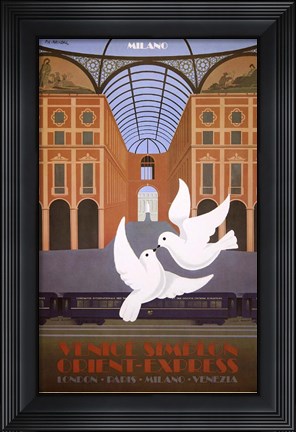 Framed Venice Simplon Orient Express Print