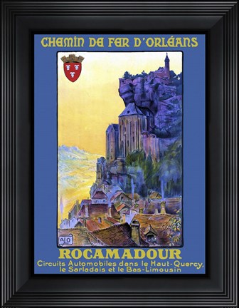 Framed Chemin De Fer D'Orleans Print