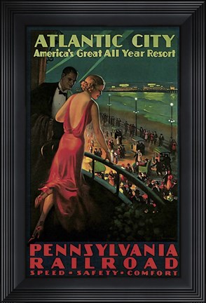 Framed Pennsylvannia Railroad Print