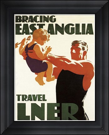 Framed Bracing East Anglia Print