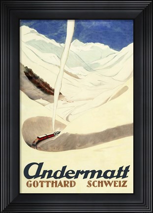 Framed Andermatt Print