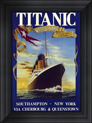 Framed Titanic Print