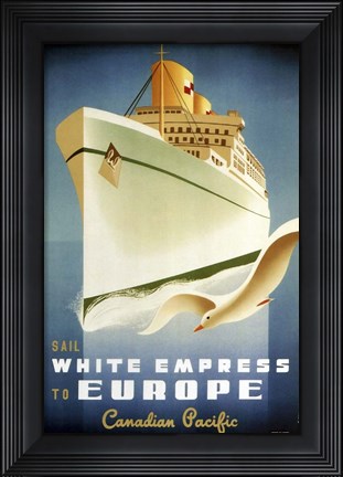 Framed White Empress Print