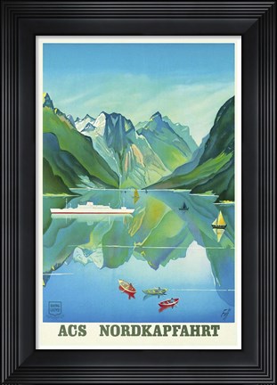 Framed Nordkapfahrt Print