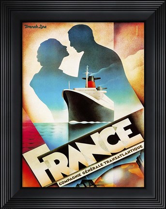 Framed Sail to France Print