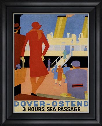 Framed Dover Ostend Print