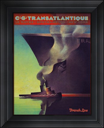Framed Trans Atlantique Print