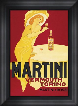 Framed Martini Print