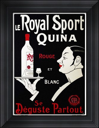 Framed Le Royal Sport Quina Print