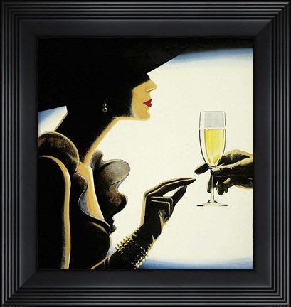 Framed Champagne Print