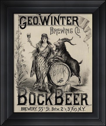 Framed Bock Beer Print