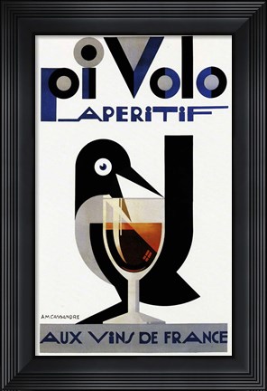 Framed Pi Volo Aperitif Print