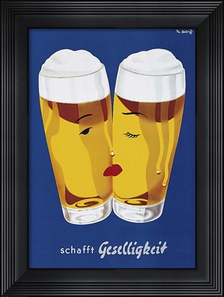 Framed Geselligkeit Print