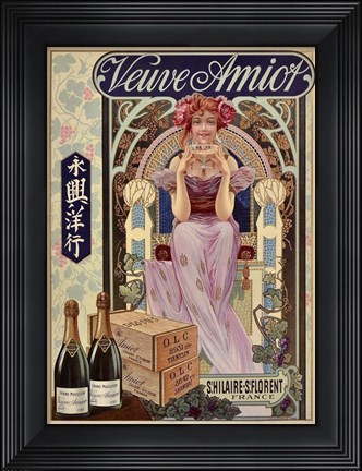 Framed Veuve Amior Print