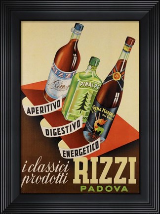 Framed Rizzi Padova Print