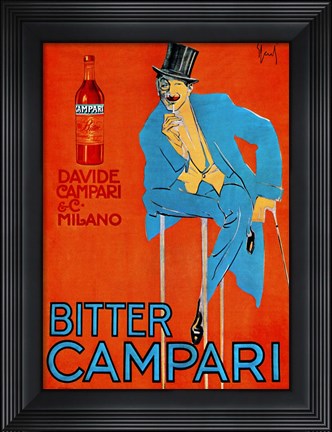 Framed Bitter Campari Print