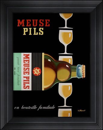 Framed Meuse Pils Print