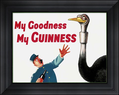 Framed My Goodness My Guinness Print