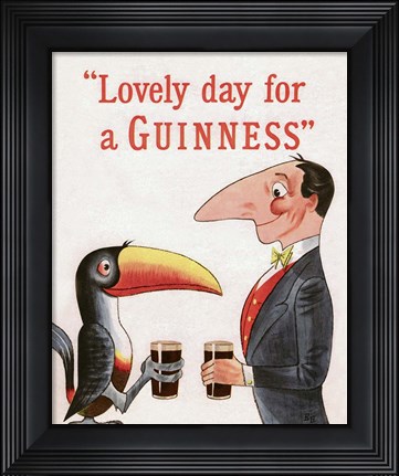 Framed Lovely Day for a Guinness Print