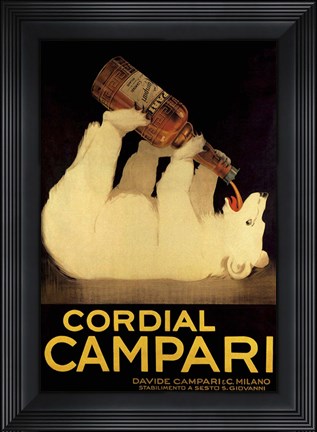 Framed Cordial Campari Print