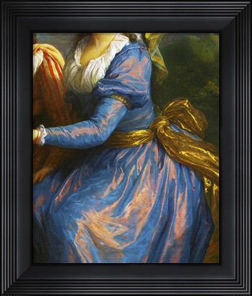 Framed Blue Dress Print