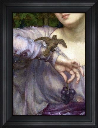 Framed Edward John Poynter, Lesbia and her sparrow Detail 1907 Print