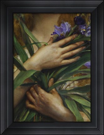 Framed Georges Roussin, Ophelia detail Print