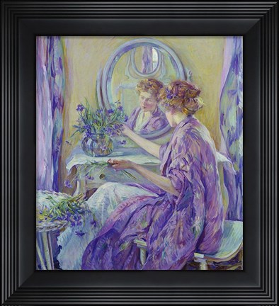 Framed Purple Boudoir Print