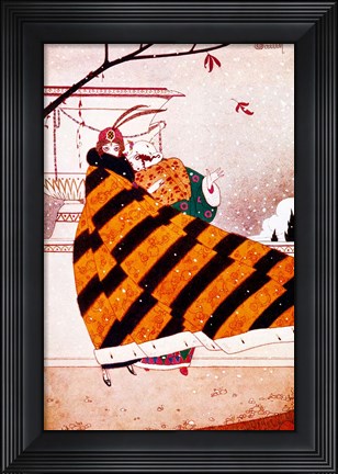 Framed Art Deco Woman 2 Print