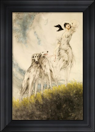 Framed Deco Dogs Print