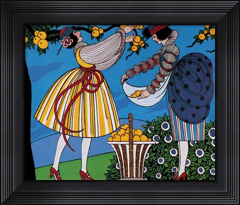 Framed Lete Paris 1928 Print