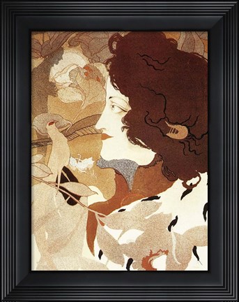 Framed De Feure La Femme Fatale 1896 Print