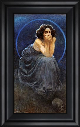 Framed Giorgio Kienerk Lenigma Umano Print