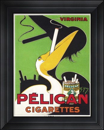 Framed Pelican Cigarettes Print