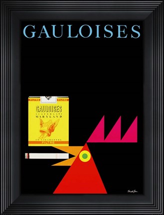 Framed Gauloises Print