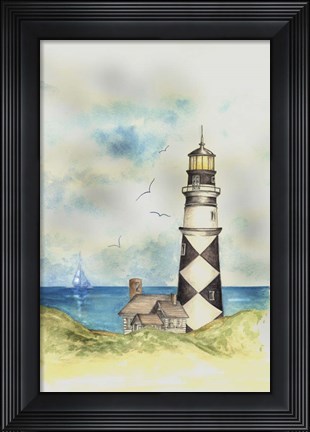 Framed Lighthouse 1 Print