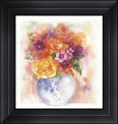Framed Rosas Amar Print