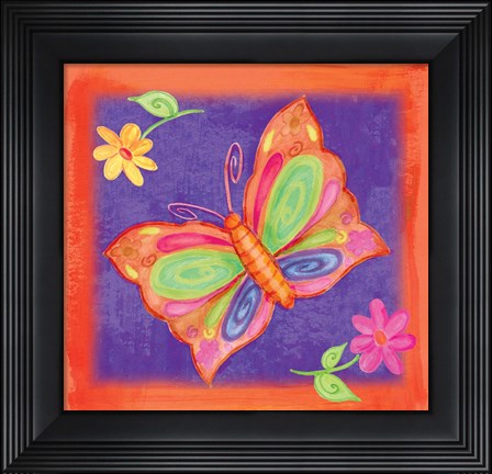 Framed Butterfly 1 Print