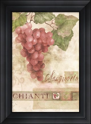 Framed Chianti Sangioveto 2 Print