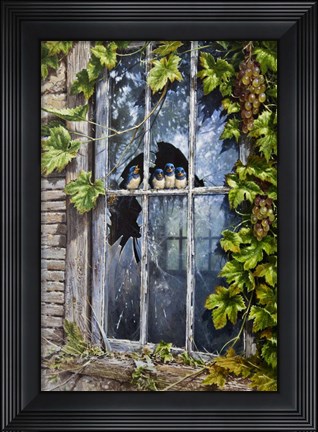 Framed Broken Window Print